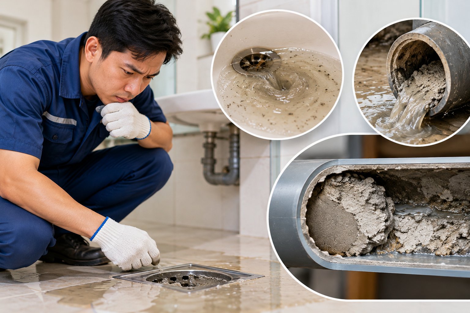 Ảnh minh hoạ: Cống tắc do xi măng: Cách xử lý an toàn