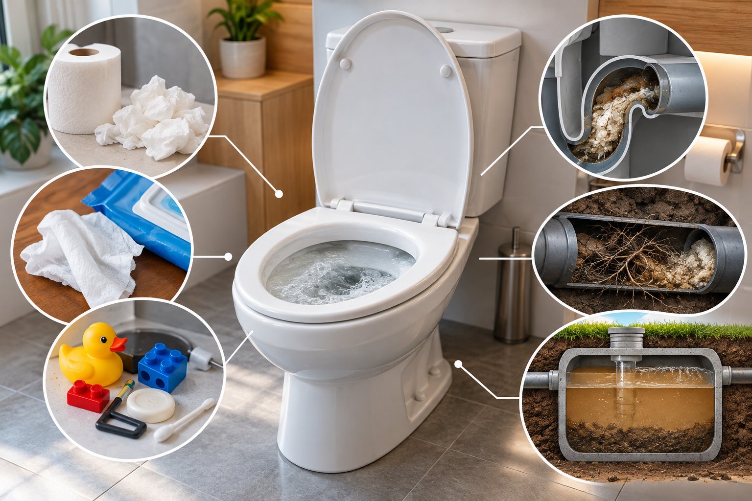 Ảnh minh hoạ: Bồn cầu bị tắc lặp lại: Cách tìm đúng điểm nghẽn