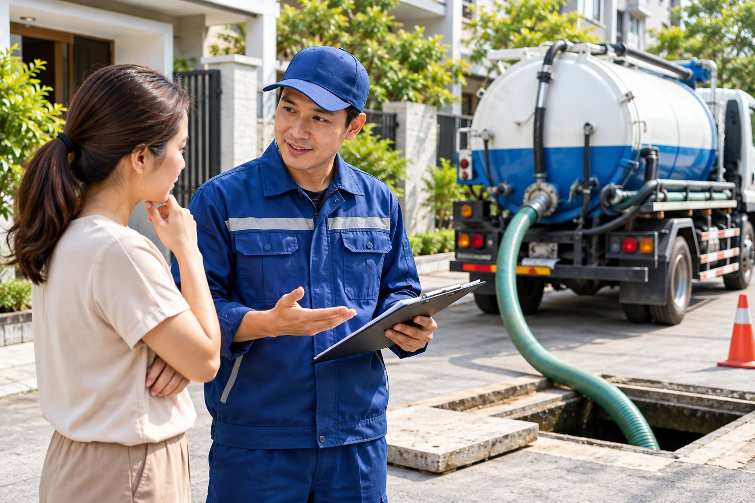 Ảnh minh hoạ: 12 câu hỏi trước khi thuê hút hầm cầu cần biết