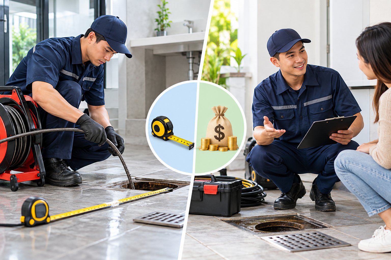 Ảnh minh hoạ: Thông cống tính theo mét hay trọn gói: Chọn cách nào?