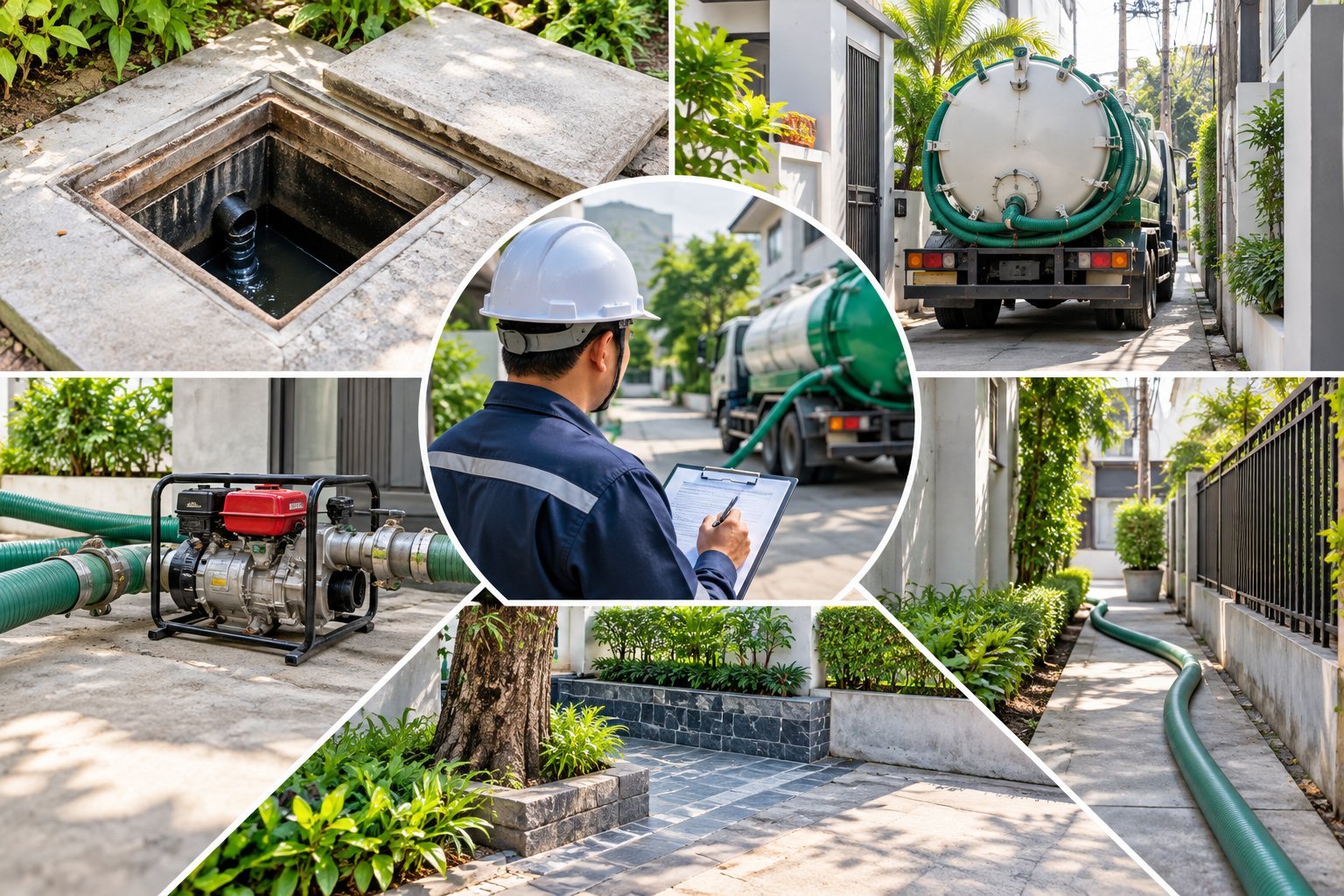Ảnh minh hoạ: Xe hút hầm cầu khó tiếp cận: Cần khảo sát gì?