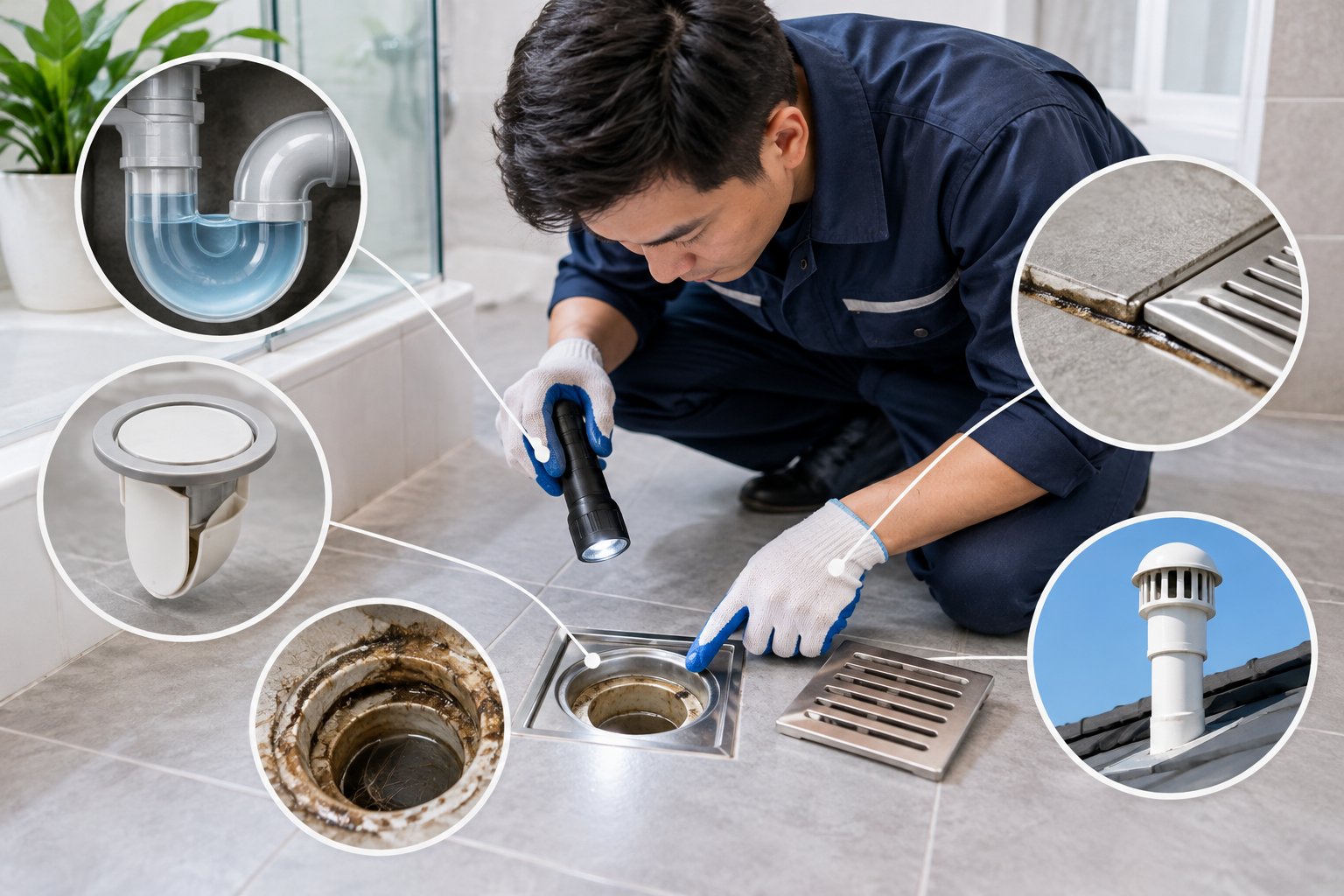 Ảnh minh hoạ: Cống thoát sàn vẫn bốc mùi: 5 điểm cần kiểm tra