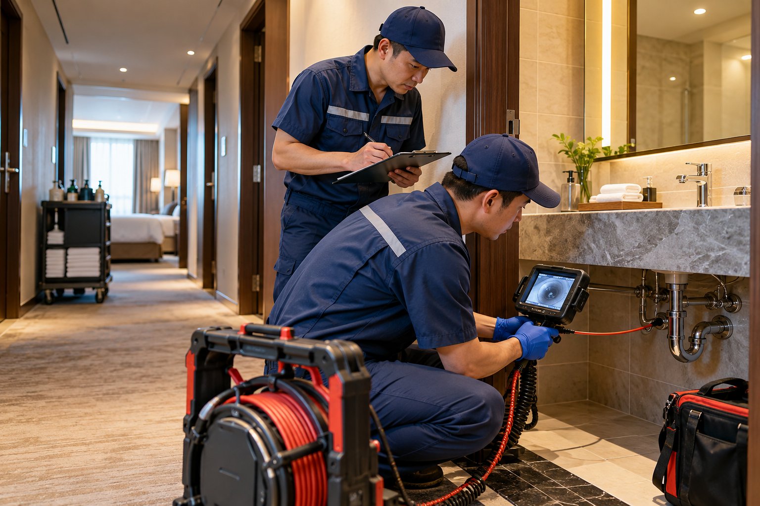 Ảnh minh hoạ: Nhiều phòng khách sạn thoát nước chậm: Cách xác định lỗi