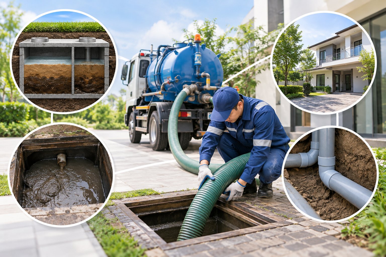 Ảnh minh hoạ: Hút hầm cầu mất bao lâu? Các yếu tố cần kiểm tra