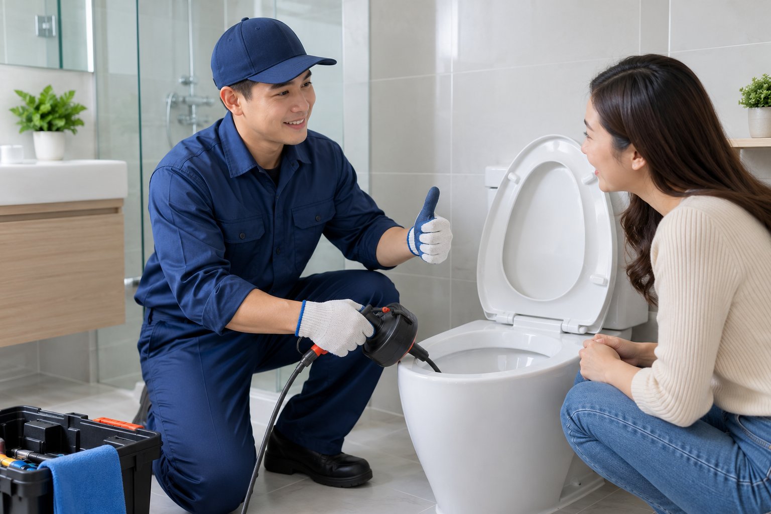 Ảnh minh hoạ: Vật cứng rơi vào bồn cầu: Cách xử lý an toàn