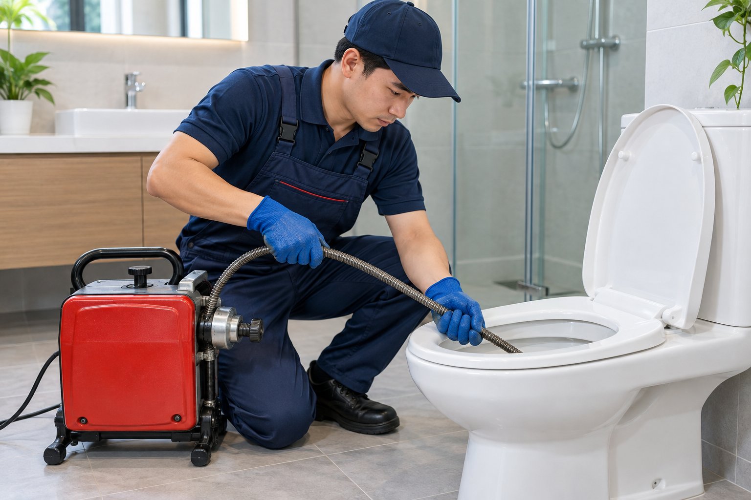 Ảnh minh hoạ: Máy lò xo và máy áp lực thông bồn cầu: So sánh