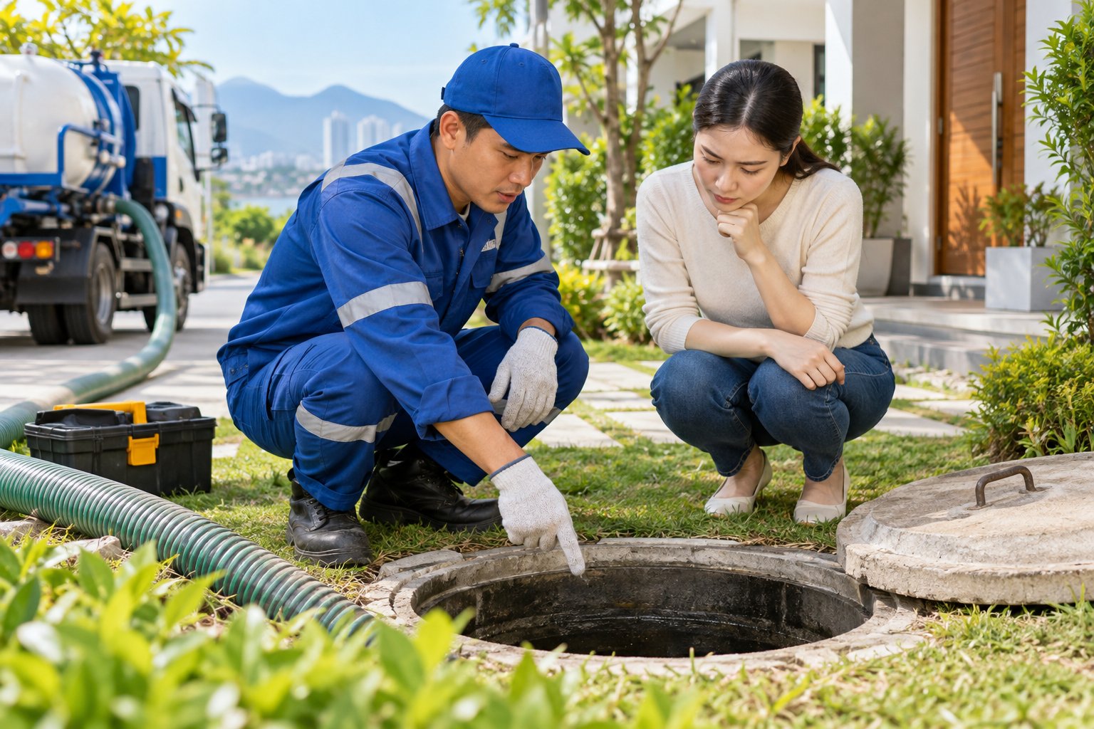 Ảnh minh hoạ: Bể phốt vừa hút đã đầy lại: kiểm tra gì?