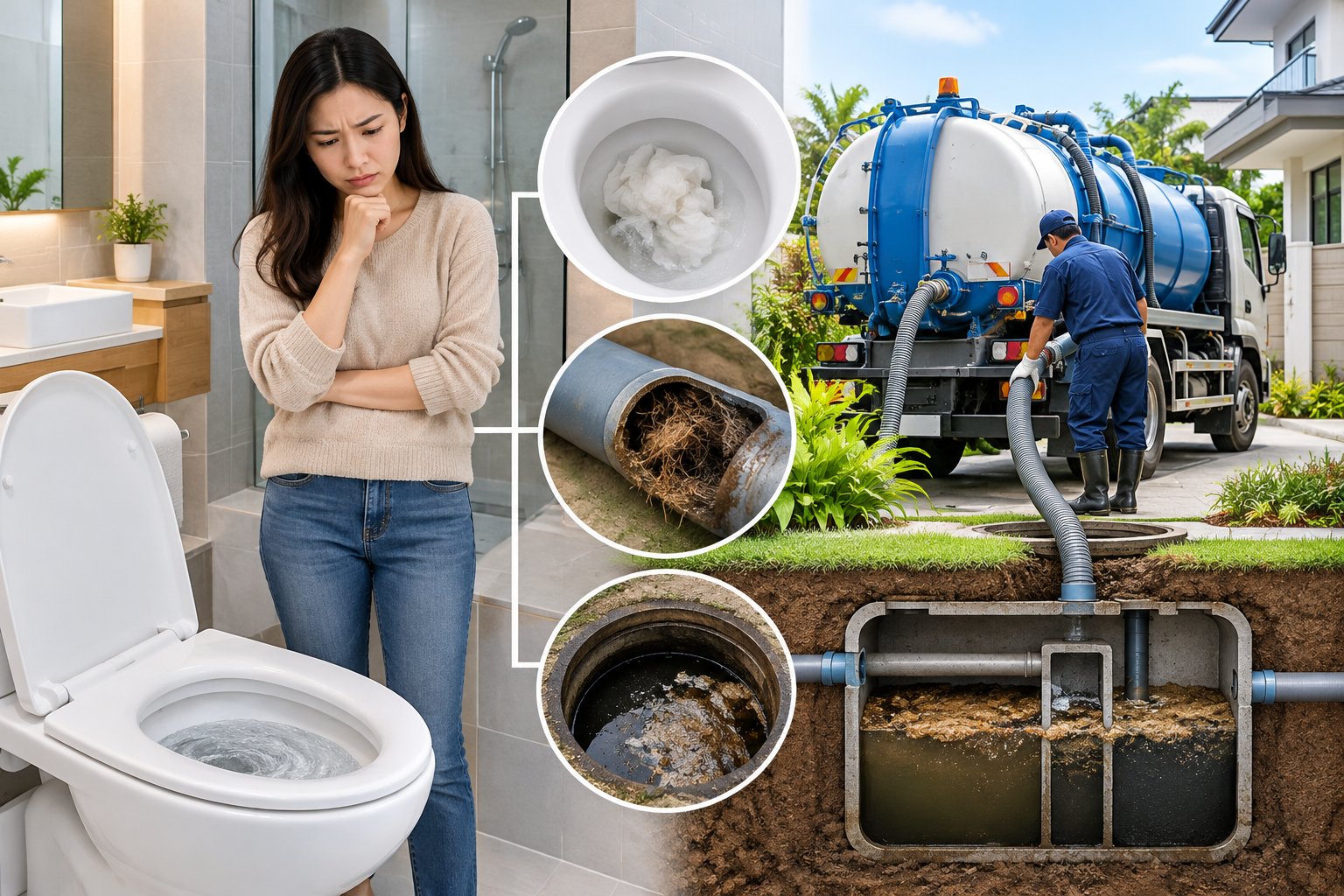 Ảnh minh hoạ: Bồn cầu bị tắc lặp lại: Cách tìm đúng điểm nghẽn