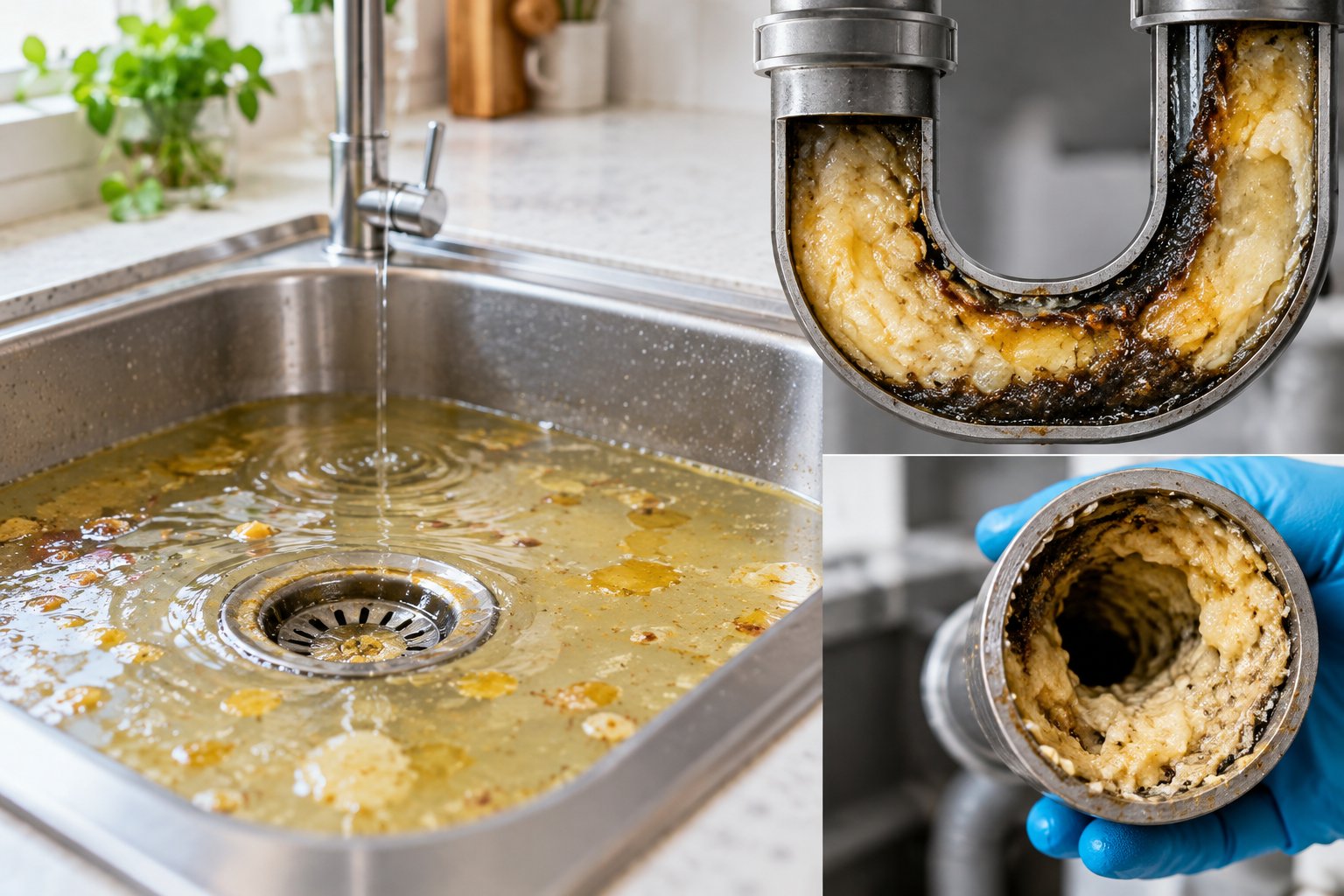 Ảnh minh hoạ: Cống nghẹt do dầu mỡ: Dấu hiệu và cách xử lý