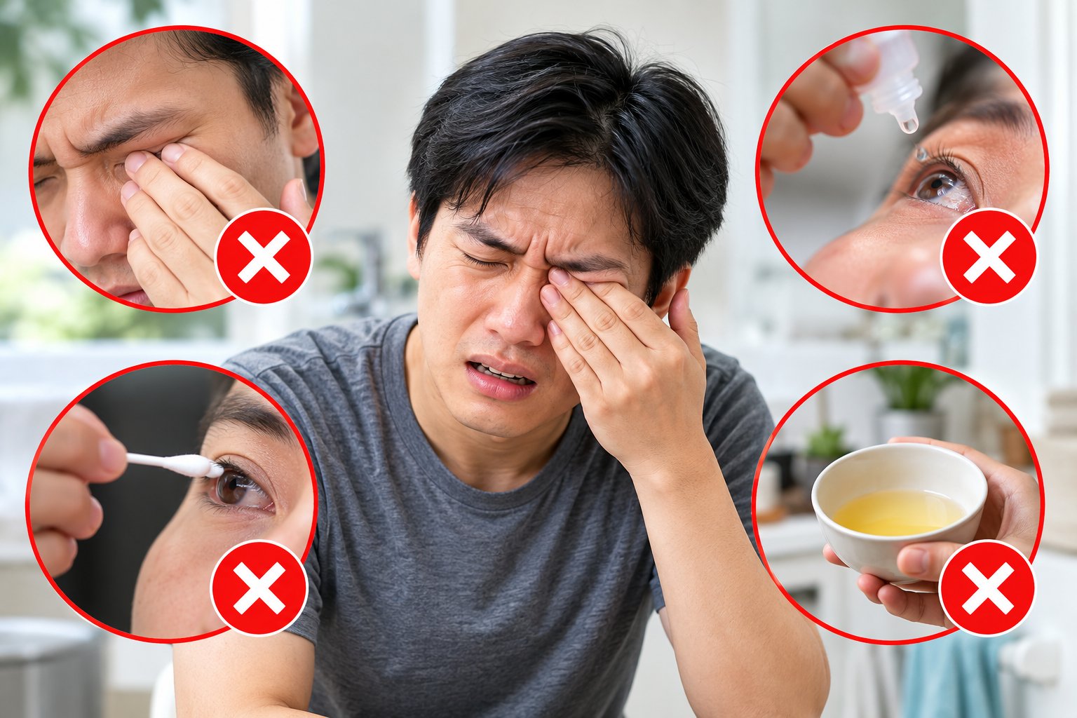 Ảnh minh hoạ: Hóa chất thông cống bắn vào mắt: Sơ cứu đúng cách