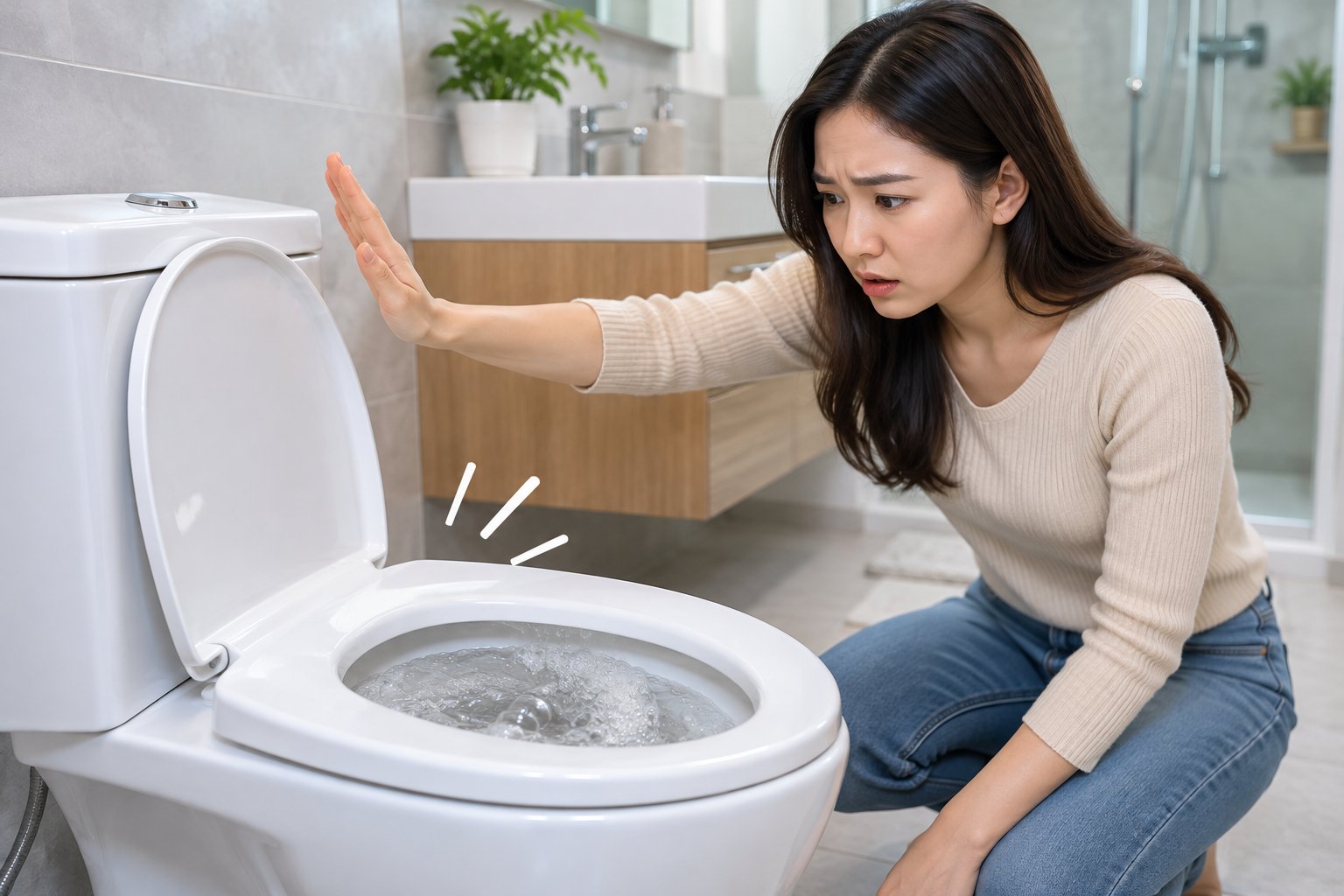 Ảnh minh hoạ: Bồn cầu kêu ục ục khi xả: Nguyên nhân, cách xử lý